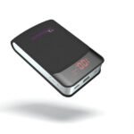 Reman Power Bank 10000mAh With 3 Input Type C, Micro,iPhone Black Color