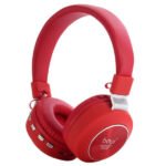 Boyi Wireless Bluetooth Headset - Foldable Compatible with mobile and computer Red