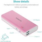 Romoss Power Bank 10400mAh Pink Color - Image 5