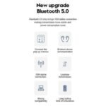 JOYROOM JR-T03s Wireless Bluetooth Earphone for IPhone & Andriod White Color - Image 6