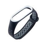 Bracelet silicone for Xiaomi 3 & Xiaomi 4 Watch Band Black & Gray Color