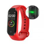 M4 Smart Watch Touch Screen Compatible with Android and iOS - Red - Image 10