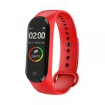 M4 Smart Watch Touch Screen Compatible with Android and iOS - Red