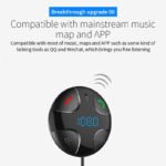 Fm Transmitter Car With Charger Car Mp3 Player for car hands free receiver Car Kit with Mic - TF Card - 2USB - for iPhone,iPad and Other Android Phones - BC29B - Image 6