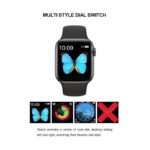 ⁦ساعة ذكية T500 شاشة كاملة تعمل باللمس - رسائل ومكالمات - متوافق مع نظامي Android و iOS لون أسود⁩ - الصورة ⁦3⁩