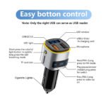 Fm Transmitter Car With Charger Car Mp3 Player for car hands free receiver Car Kit with Mic - TF Card - USB Drive - Play for iPhone,iPad and Other Android Phones - BC41 - Image 3