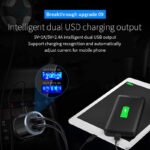 Fm Transmitter Car With Charger Car Mp3 Player for car hands free receiver Car Kit with Mic - TF Card - 2USB - for iPhone,iPad and Other Android Phones - BC29B - Image 5