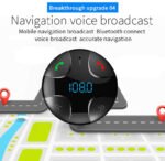 Fm Transmitter Car With Charger Car Mp3 Player for car hands free receiver Car Kit with Mic - TF Card - 2USB - for iPhone,iPad and Other Android Phones - BC29B - Image 3