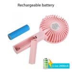 BEDO Mini Fan Rechargeable portable Pink Color - Image 9