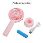 BEDO Mini Fan Rechargeable portable Pink Color - Image 4