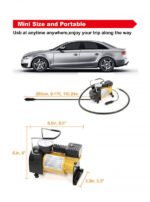 Air Compressors for Car Tires, Bike Tires, Rubber Floater, Balls Works on car lighter -Dc 12V 120psi - Image 6