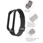 Metal Bracelet for Xiaomi 3 & Xiaomi 4 Watch Band Black Color - Image 3