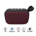 سماعة بلوتوث M5 صغيرة الحجم صوت ثلاثي الأبعاد – مكالمات – راديو Fm – منفذ USB – منفذ لكارت الميموري – شكل كلاسيكي متواقفة مع جميع الاجهزة لون أحمر