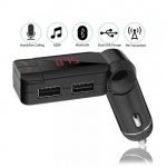 Fm Transmitter Car With Charger Car Mp3 Player 2 Quick Charging Ports For IPhone, Samsung And All Mobile Phones