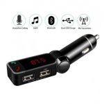Fm Transmitter Car With Charger Car Mp3 Player 2 Quick Charging Ports For IPhone, Samsung And All Mobile Phones