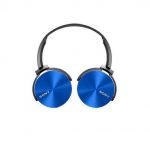Sony Wireless Bluetooth Headset – Microphone – FM Radio – Memory Card Slot – Foldable Compatible with mobile and computer Blue Color