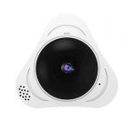 Camera 360 Degree Fisheye Wireless WiFi Smart Panoramic SD Card Slot White Color
