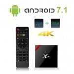 اندرويد تي في بوكس X96 رامات 2 جيجا – ذاكرة 16جيجا اندرويد 7.1 بلوتوث 4.0 – واي فاي – منفذ لكارت الذاكرة -USB