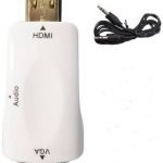 محول من اتش دي ام اي الي فيجا وصوت بدقة 1080 بيكسل ، أجهزة الكمبيوتر المحمولة واخرى - ابيض