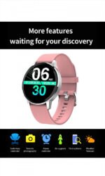 T4 Smart Watch Touch Screen Compatible with Android and iOS - Pink - Image 9