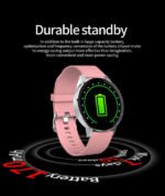 T4 Smart Watch Touch Screen Compatible with Android and iOS - Pink - Image 6