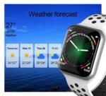 F9 Smart Watch Full Touch Screen, Massages & Calls Compatible with Android and iOS Silver Color - Image 4