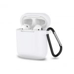 Protective Silicone AirPods Case with hook transparent Color