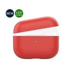 Protective Silicone AirPods Pro Case separate head Red Color