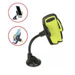 Mobile holder 360 Degree installed in the glass or the dashboard or air conditioning slot for easy and safe talking and driving - B27S - Green