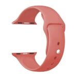 Bracelet silicone 42mm For Apple Watch Red orange Color