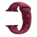 سوار سليكون رياضي 38 مم لساعة ابل الذكية لون عنابي