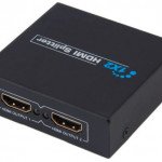 موزع اتش دي ام اي منفذ 2*1 فل اتش دي، مكرر امبليفير، 1080 بكسل، يدعم الابعاد الثلاثية بوكس محول محوري