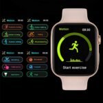 FK88 Smart Watch 44MM-SERIES 6 - Full Touch Screen, All watch Buttons Work with 2 Fabric & Silicone Straps, Support Arabic language, compatible  Android & IOS, Gold Color - Image 3