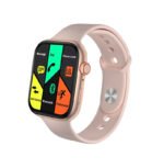 FK88 Smart Watch 44MM-SERIES 6 - Full Touch Screen, All watch Buttons Work with 2 Fabric & Silicone Straps, Support Arabic language, compatible  Android & IOS, Gold Color