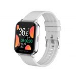 ساعة ذكية MT28  تقوم بقياس درجة حرارة الجسم ونسبة الأكسجين في الدم و قياس نبطات القلب وضغط الدم وتنبيهات المكالمات والرسائل متوافق مع نظامي Android و IOS لون أبيض