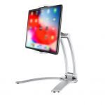 Stand iPad & Mobile for Desktop & Wall Foldable 360 Degree - B15 - Silver