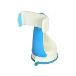 حامل موبايل للسيارة  يغلق تلقائي يثبت في الزجاج الأمامي أو التابلوه للتحدث و السواقه بسهوله و أمان - JS-038 - أزرق