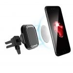 Car Magnet holder installed on the air conditioning slot compatible with all Mobile - ZS-92 - White