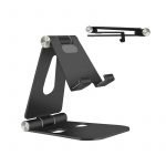 Desktop Stand For Mobile & iPad Foldable & Adjustable - AR-2 - Black