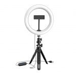 Desktop Stand for Live Stream 360 Degree Rotated LED Ring Light With Mobile Phone Holder - UN-206