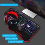 banda Gaming keyboard and mouse combo with USB wired headset with microphone and large mouse pad - G11 - Image 8