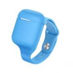 Protective Silicone AirPods Case Shaped like a Clock Blue - UN-306
