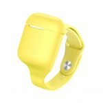 Protective Silicone AirPods Case Shaped like a Clock Yellow - UN-306