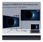 ⁦محول من يو اس بي سي الي فيجا / اتش دي ام اي / يو اس بي / صوت / يو اس بي سي - 5 في 1 - رمادي⁩ - الصورة ⁦7⁩