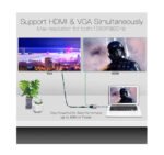 ⁦محول من يو اس بي سي الي فيجا / اتش دي ام اي / يو اس بي / صوت / يو اس بي سي - 5 في 1 - رمادي⁩ - الصورة ⁦4⁩