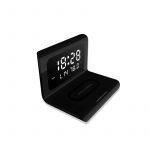 Digital Clock & Alarm & Temperature & Wireless Charger - ZH-03 - Black