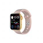 MC72 Pro Smart Watch 44MM-SERIES 6 - Full touch screen - measures blood oxygen, heart rate, blood pressure, call and message alerts, compatible with Android and IOS, Gold Color