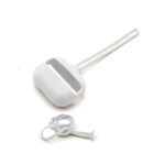 Silicone Protective Case with strap set for AirPods Pro White - UN-307 - Image 2