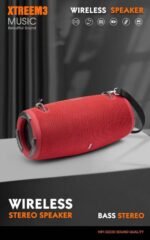 Portable Bluetooth Speaker with 3D Sound - Compatible with All Devices - xtreme3 - Red - Image 3