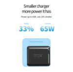 WiWU Power Turbo Wall Charger PD-QC3.0 Power Adapter 65W - PT6532GaN - Image 5